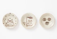 Studio Ghibli  My Neighbor Totoro Plate Set of 3 Mino Ware Pottery Japan Limited