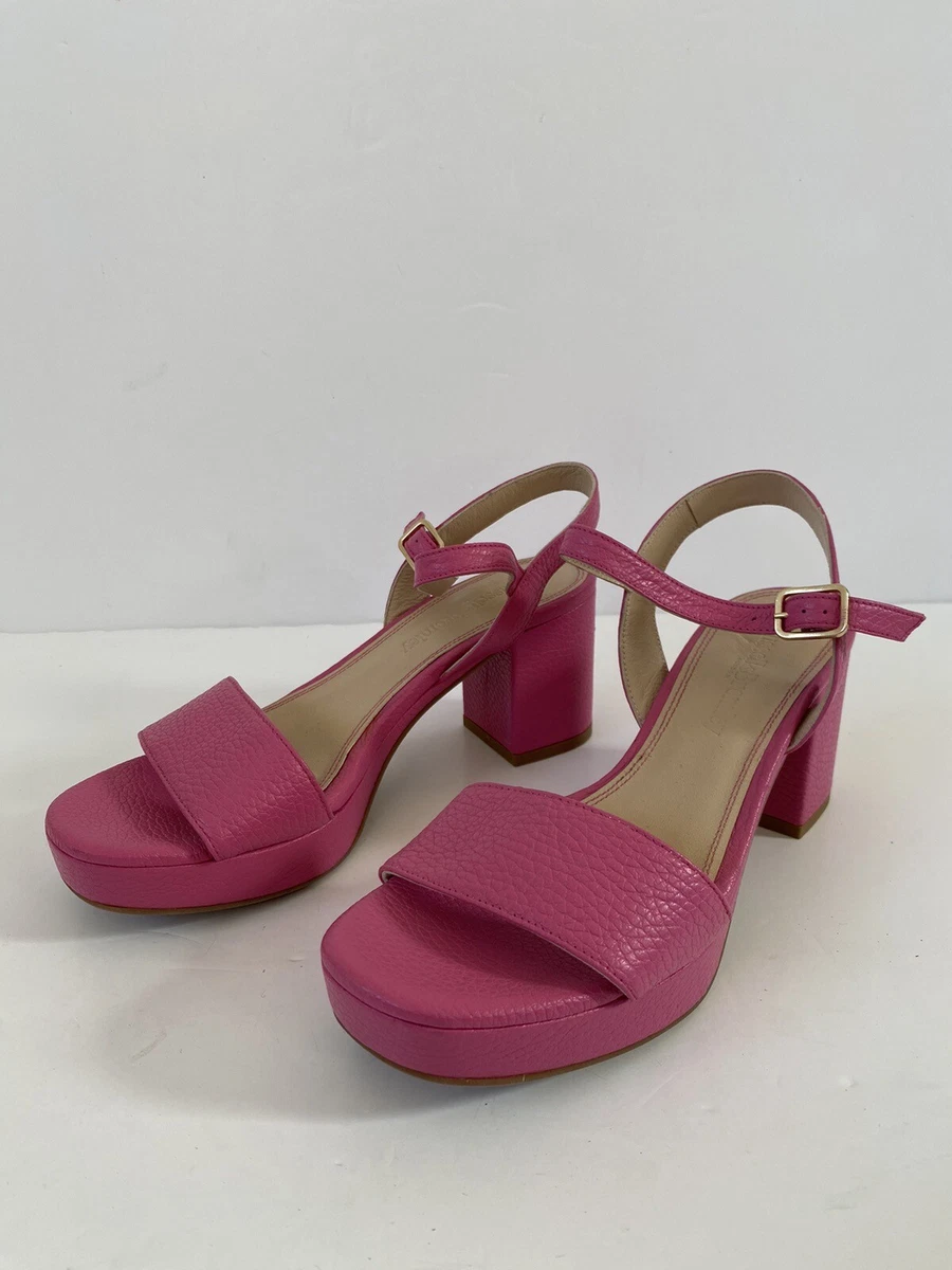 Pink platform sandals uk sale