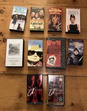 Lot Of 9 VHS Tapes (+ 1 Duplicate) Of Classic Movies