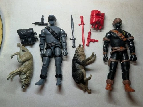 GI Joe Black Major Snake Eyes X2 Complete With Accessories