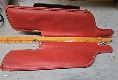 62-67 Chevy Corvette Stingray GM Red Sun Visors - 1 Pair