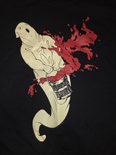 GHOST Hoodie Men  s Small S Black Graphic Spooky Halloween Splatter