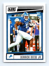 #376 2022 Score BASE == Derrick Deese Jr. RC Detroit Lions