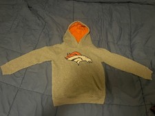 Youth Denver Broncos NFL Team Apparel Size Small 8 Hoodie sweater jacket kids