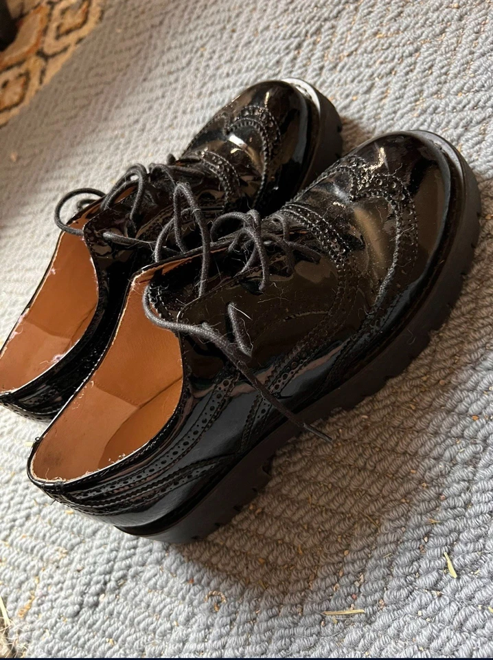 Steve Madden Oxford, black shoes Size 9 - Image 3 of 4