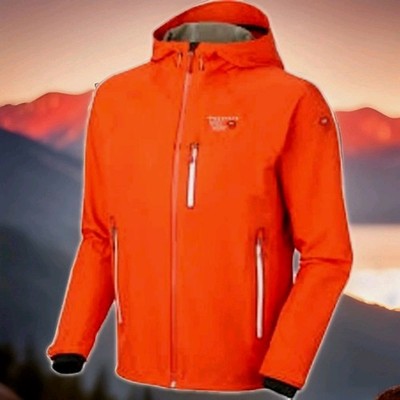 Mountain Hardwear Keplar Hooded Shell Jacket Alpine Mens 2XL XXL