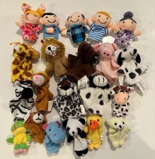 Lot of 21 Plush Finger Puppets for Teachers &...