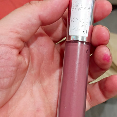 e.l.f. Liquid Lip Gloss Tube w/ Silver Cap, Shimmer Shine Effect, Mauve Shade
