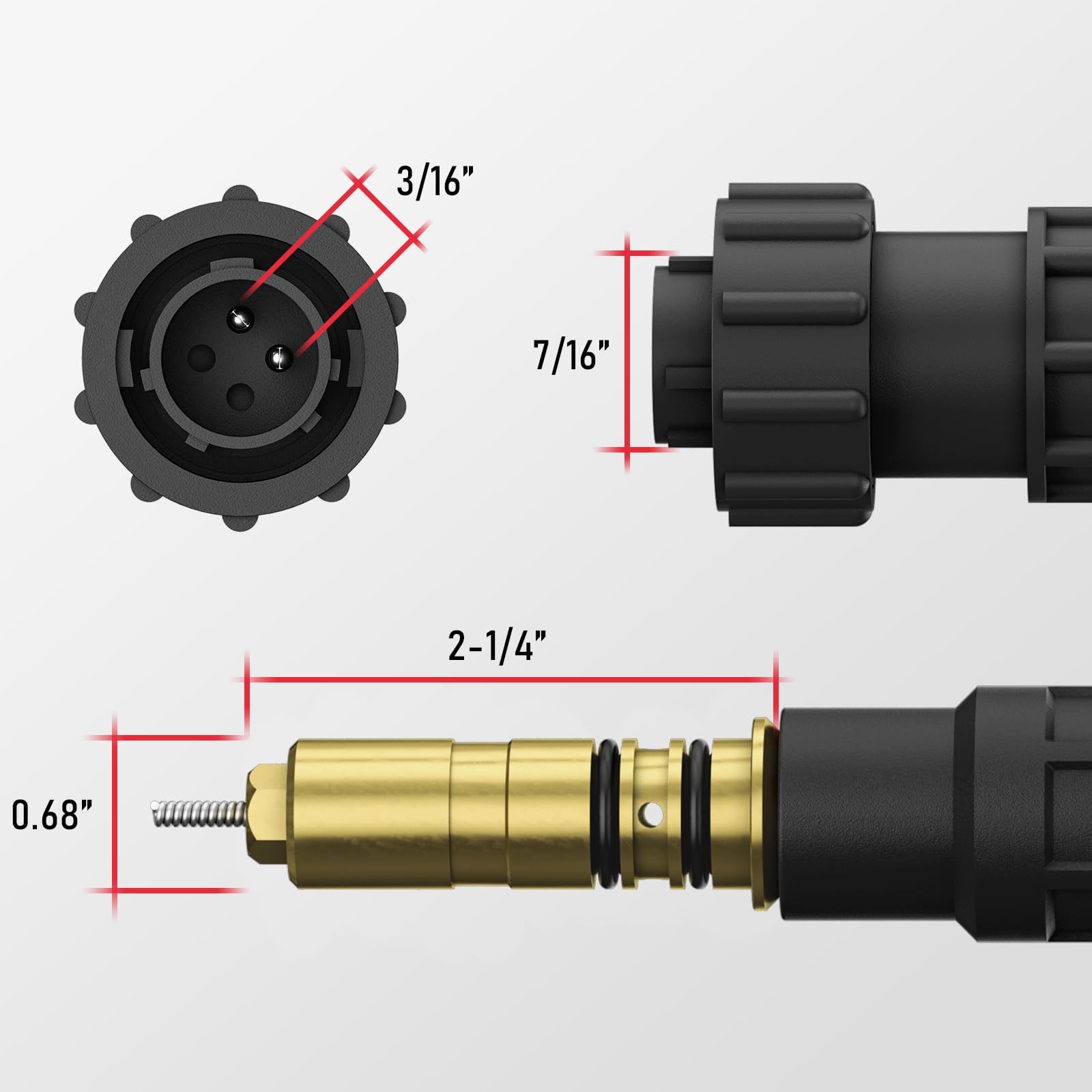 YESWEDLER MIG Welding Gun Torch Stinger 100A 10ft Replacement for Miller M-100