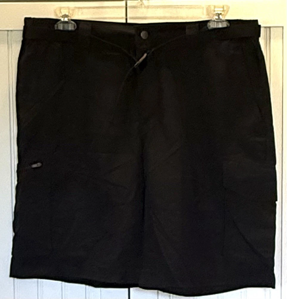 Columbia NWOT Size 38 Nylon Shorts Black 10” Inseam
