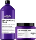 Pack Keratin Alpha Sleek : Champú 1500ML + Mascarilla 500ML Serie Expert