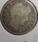 Barber Half Dollar 1900 Silver Circulated Business Strike US Coin