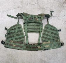 Safariland SPEAR ELCS H-Harness Load Bearing Vest LBV w/ USGI Belt M81 Woodland