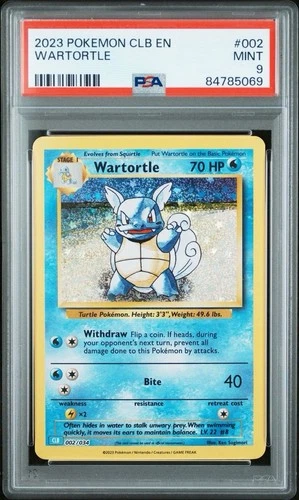 2023 Pokémon CLB EN Blastoise & Suicine ex Deck 002 WARTORTLE | PSA 9 | Pokemon