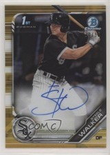 2019 Bowman Chrome Prospect Gold Refractor 30/50 Steele Walker #CPA-SW Auto 7m3