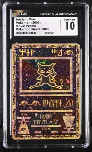 CGC 10 GEM MINT Ancient Mew 2000 Movie Promo Reverse Holo Pokemon Card