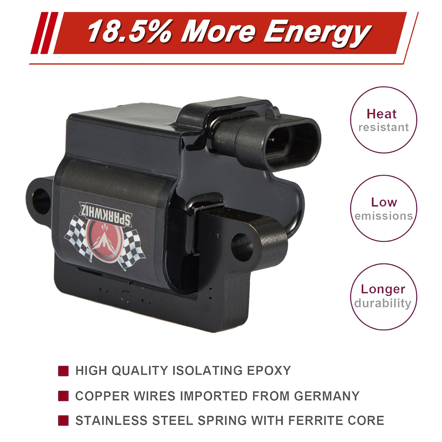 8PCS Ignition Coil + Spark Plug + Wires For Chevy GMC 4.8L 5.3L 6.0L 8.1L UF271