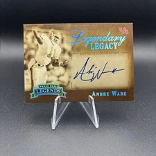 2007 Press Pass Legends Legendary Legacy Andre Ware #LL-AW Auto Autograph /25