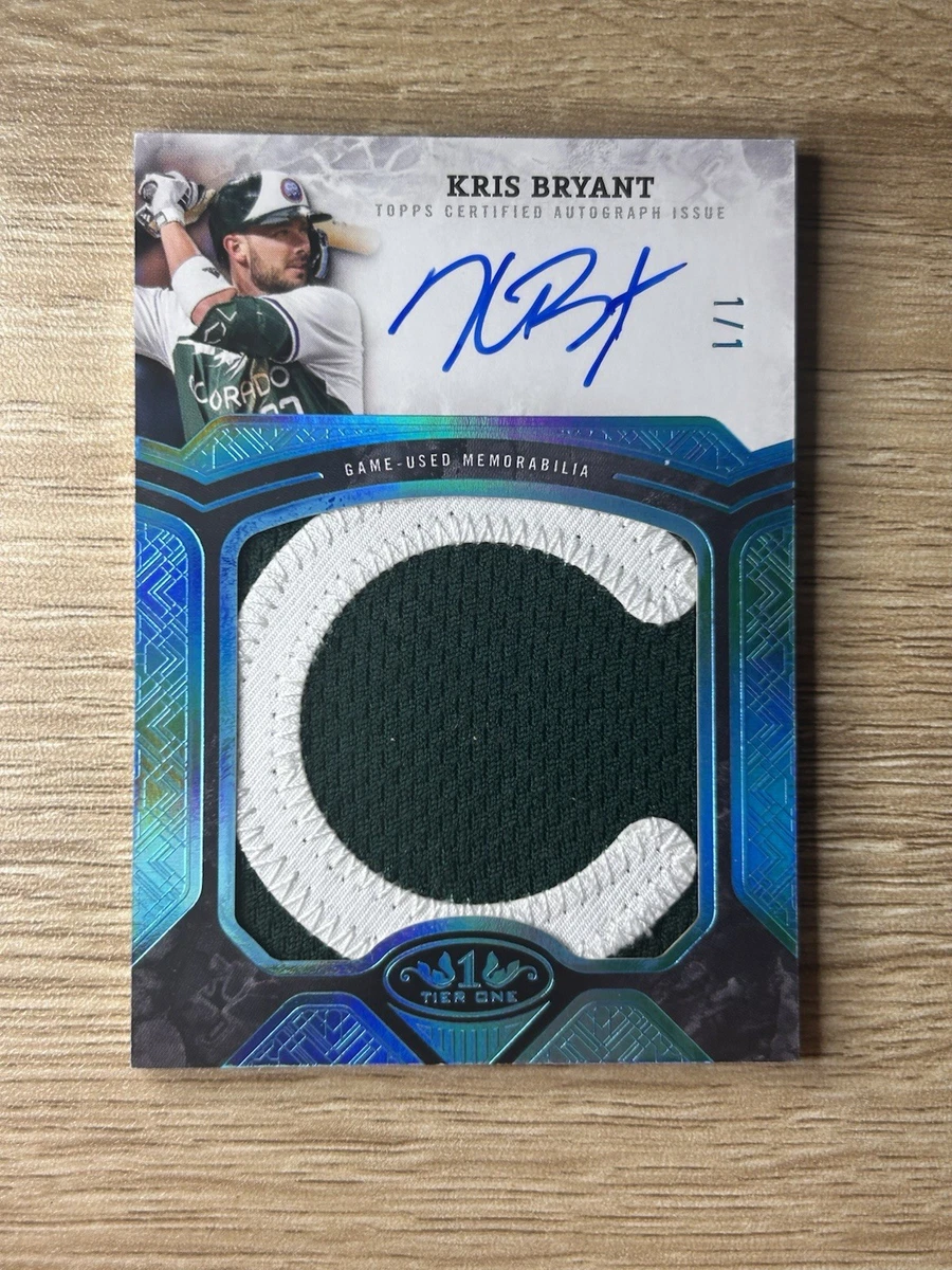 Kris Bryant Autographed Baseball Sports Trading Cards