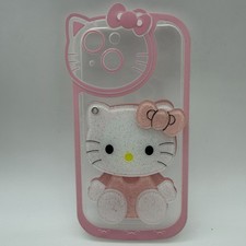 Iphone 16 Pro Case Hello Kitty Pink Glitter Iphone Case With Mirror Iphone 16 Pro Case Hello Kitty Pink Glitter Iphone Case With Mirror