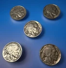 Lot Of 5 💥💥FULL DATES💥💥 Buffalo Nickels, Assorted Dates-GREAT DETAILS-