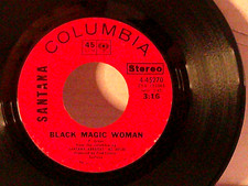Santana,Col. 45270,"Black Magic Woman"US,7" 45,1969 garage rock hit classic,Mint