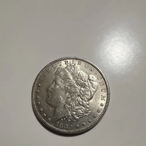 Morgan Silver Dollar 1880 $1 San Francisco Mint Circulated 0.9 Fineness