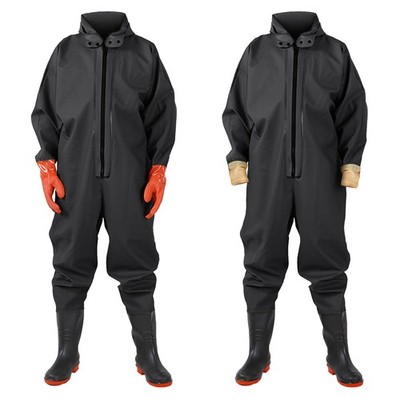 Boots Full Waders Suit Full Body Waterproof PVC Fishing Waders