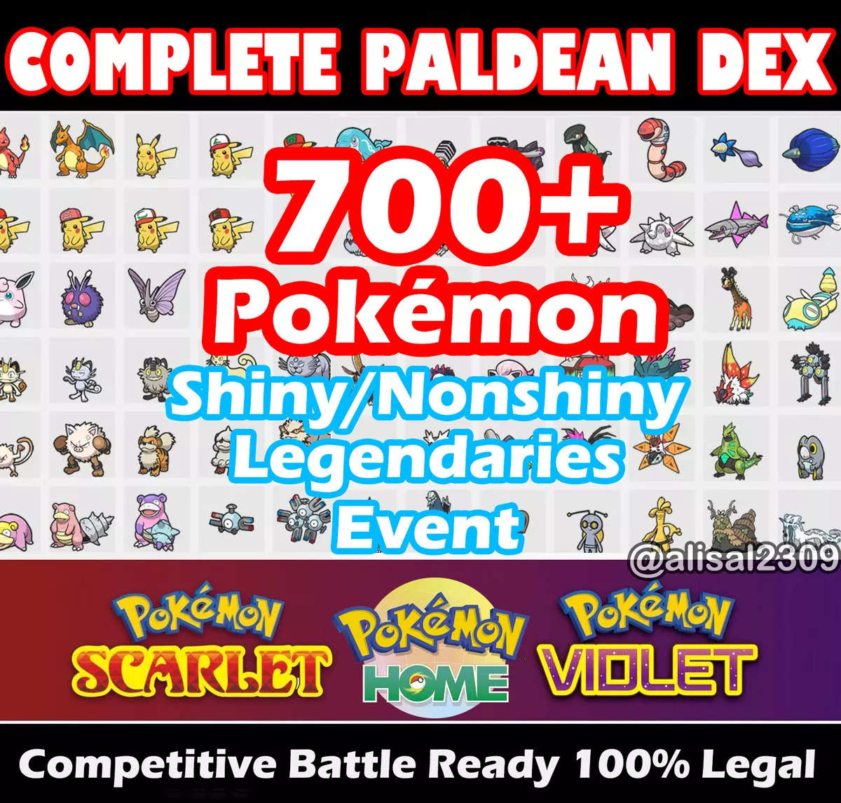 ALL POKÉMON from SCARLET & VIOLET - FULL PALDEA POKÉDEX 