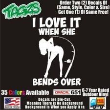 I Love It Fishing Funny Diecut Vinyl Window Decal Sticker Car Truck Suv Jdm