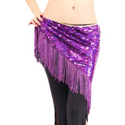 Belly Dance Belt Girl Belly Dance Hip Scarf Sexy Tassel Sequin Belly Dance Belt