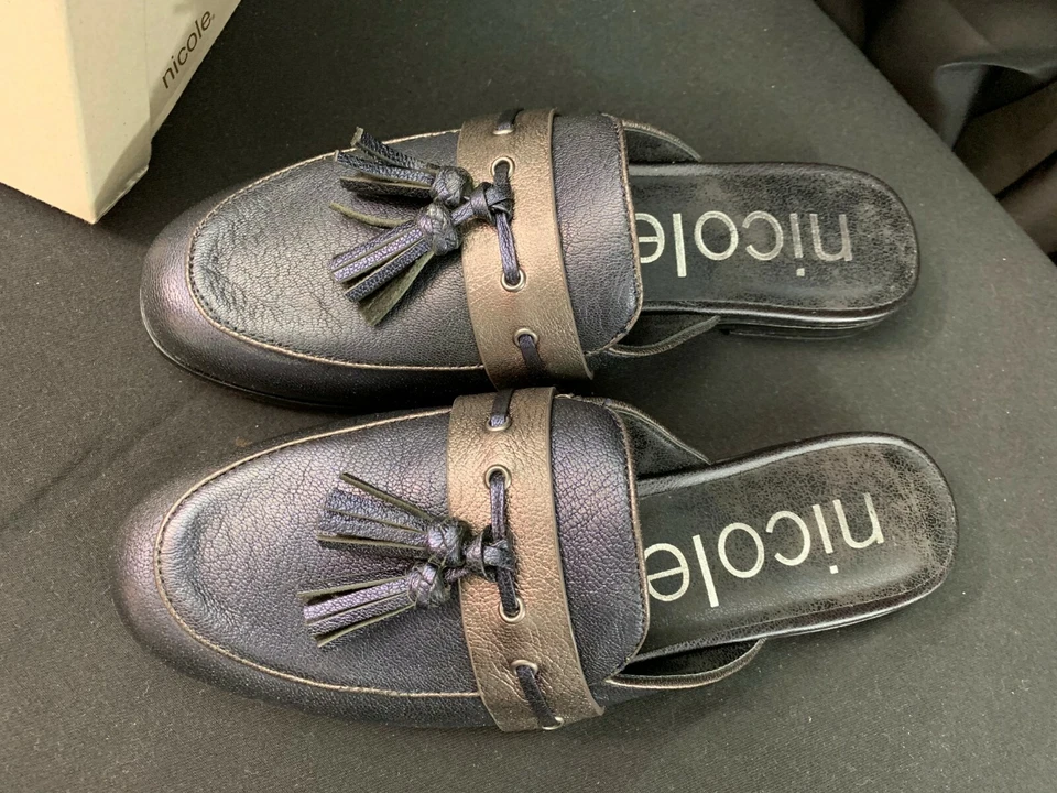 ¡¡NUEVO!! Zapatos sin cordones Nicole "YULIA NEW BLUE" ~ Talla 6 1/2 EE. UU. Foto 3 de 4