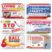 24 Prank Postcards Variety Pack so you can Play a Gag on your Friends Yourself!