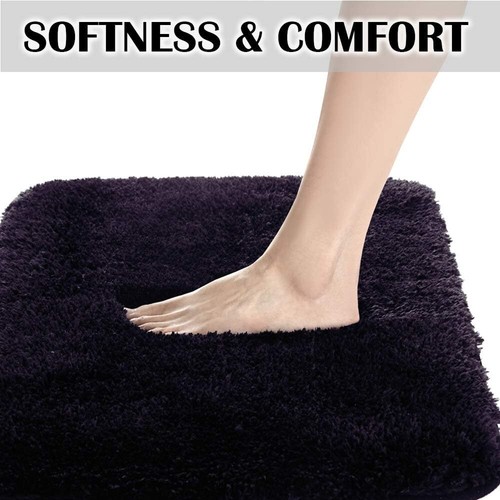 Non Slip Bath Mat (16 x 24, Blue) - Water Absorbent Soft Microfiber Rug, Machine - Picture 23 of 194