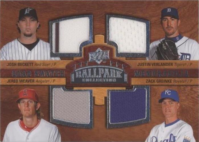 2008 Upper Deck Ballpark Collection - Jered Weaver Josh Beckett Justin Verlander #212 - 1 of 1