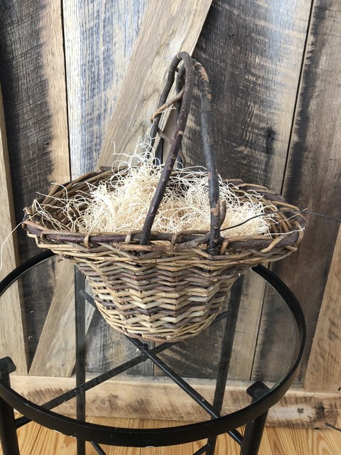 Baskets Home Garden Natural Grapevine Twig Easter Basket With Rattan Bird Beautiful Rustic Basket Adrp Fournitures Fr
