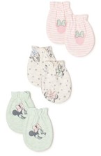 Disney Baby Minnie Mouse Mittens 3-PACK One Size Fits Most NWT