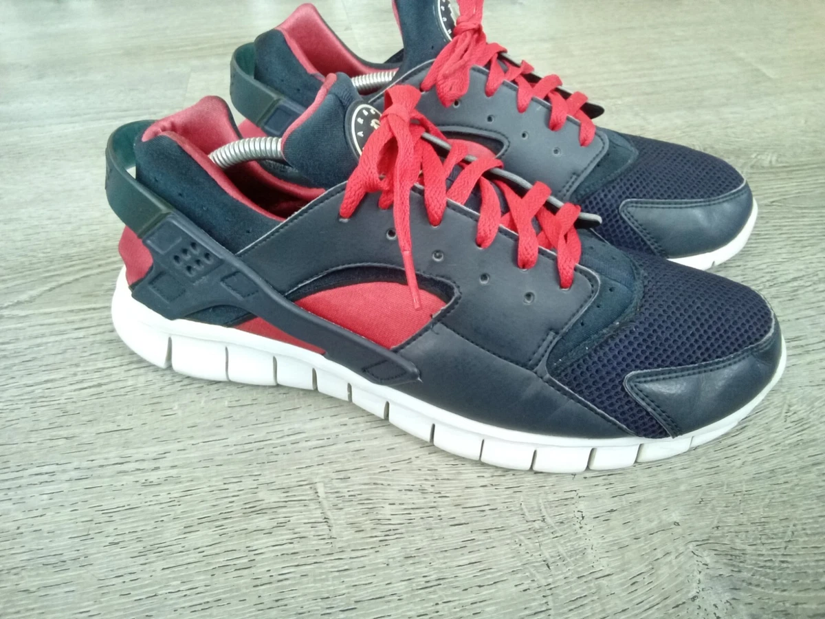 Nike Huarache Free Run shoes 2011 OG Obsidian Blue red 487654 400