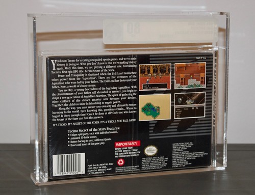 TECMO SECRET OF THE STARS - VGA 80 ~ SUPER NINTENDO SNES ~ RARE NEW SEALED - Picture 2 of 2