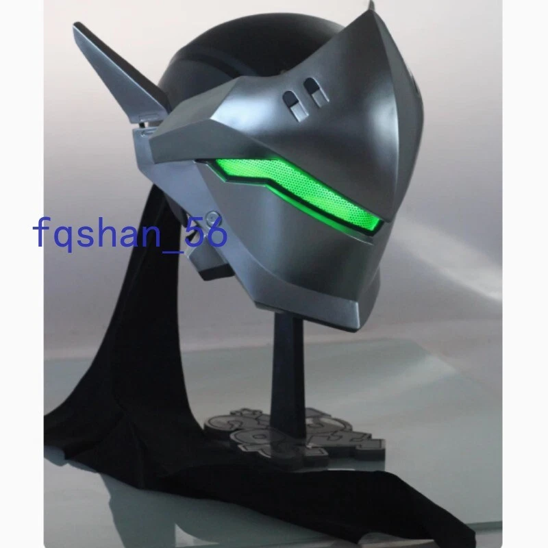 Overwatch Cospaly Genji Helmet Mask Cyborg Genji Led Luminous Light-up Mask Gift - Image 4 of 4