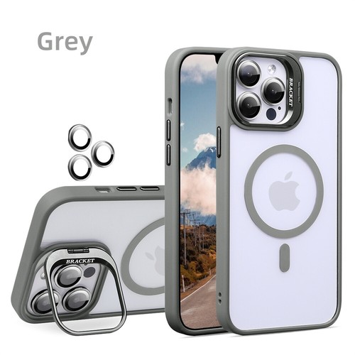 For iPhone 16 Pro Max 15 14 13 11 Magsafe Magnetic Stand Phone Case+Lens Secure - Picture 5 of 11