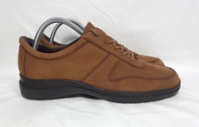 Easy Spirit JPWHIT Comfort Walking Shoes Brown Faux Nubuck Leather Size 9.5