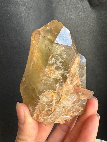 341G Natural Clear Smoky Citrine Quartz Crystal Cluster Rough Healing Specimen - Picture 13 of 24