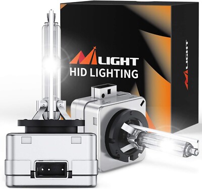 Nilight D1S HID Headlight Bulb 6000K Diamond White D1S Bulb Super Bright