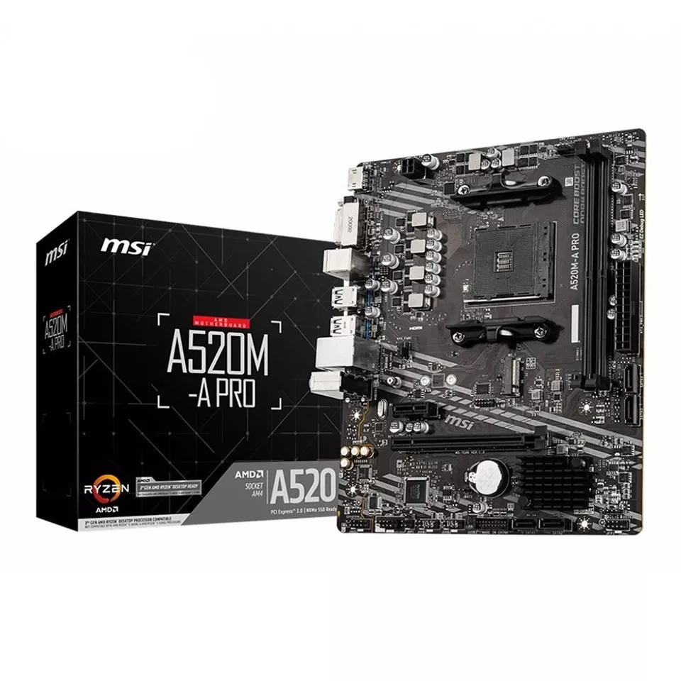 🔥 AMD Ryzen 5 5500 6-Core 4.2 GHz CPU + MSI A520M-A PRO AM4 MicroATX Combo - Image 4 of 4