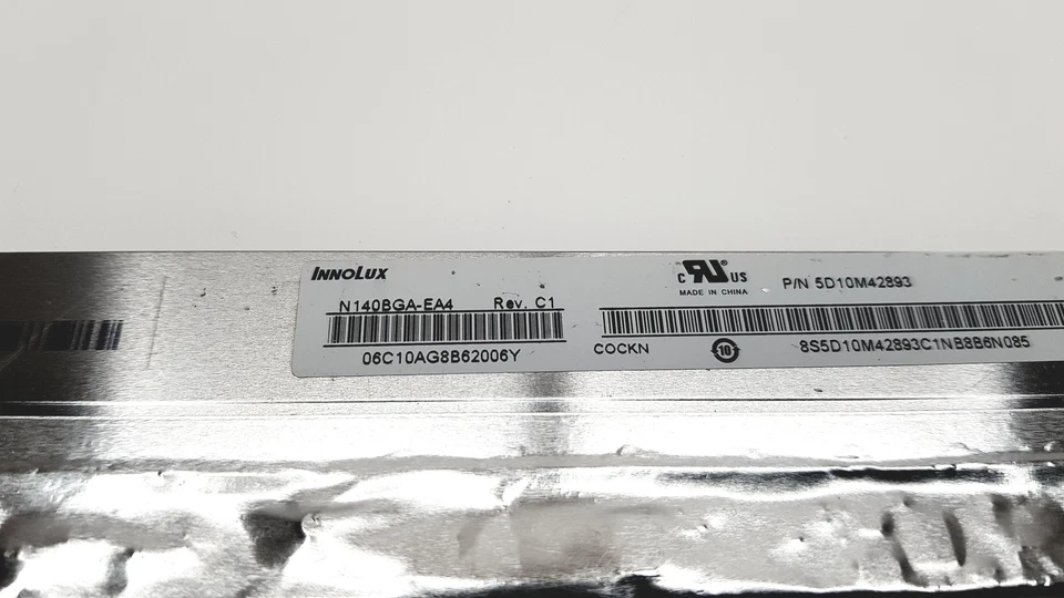 Innolux 14.0" 1366x768 HD 30pin Laptop Matte LCD Screen Display N140BGA-EA4 REV. - Image 3 of 3