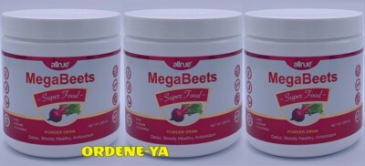 3 Mega Beets Super Food Powder Energy Beetroot Bones Antioxidant Remolacha