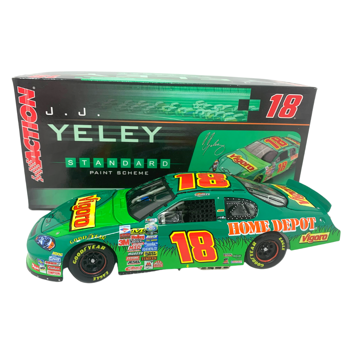 Action Nascar #18 JJ Yeley Vigoro 2006 Monte Carlo 1:24 Diecast | eBay