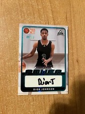 2021-22 Leaf Pro Set Power - Dior Johnson - Platinum ARC Auto #'d 60/99
