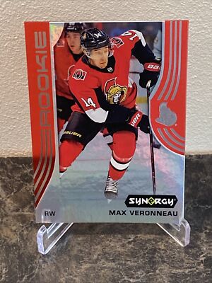 Max Veronneau 2019-20 Upper deck Synergy Rookie Red 